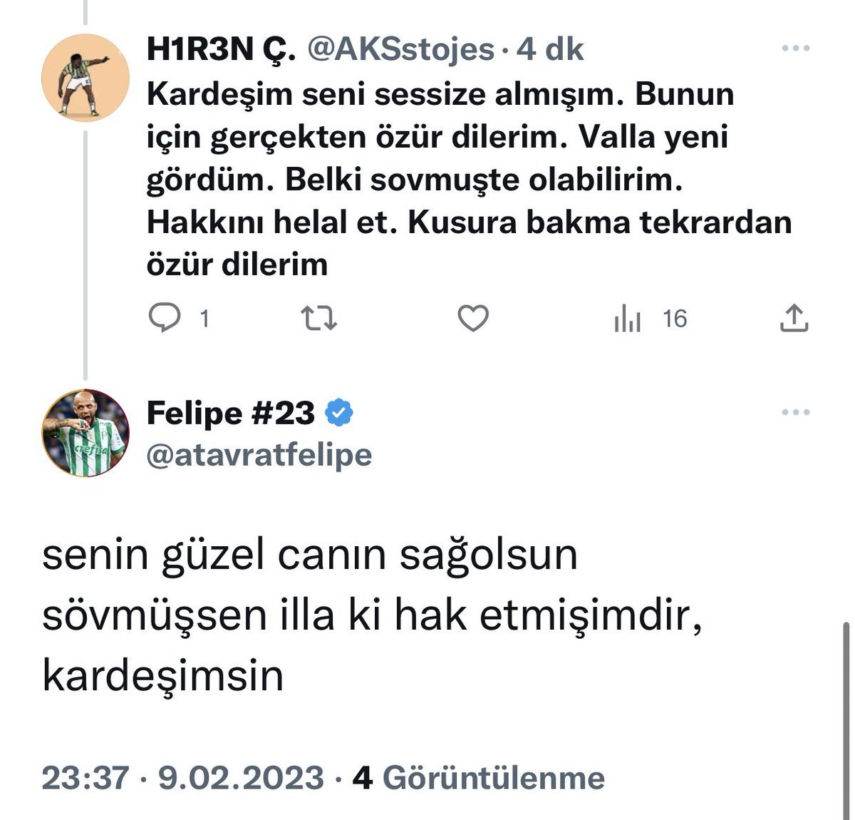 Biz böyle çok güzel olduk....