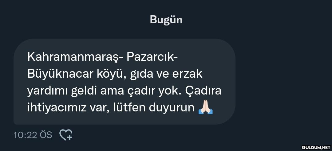 Bugün Kahramanmaraş-...