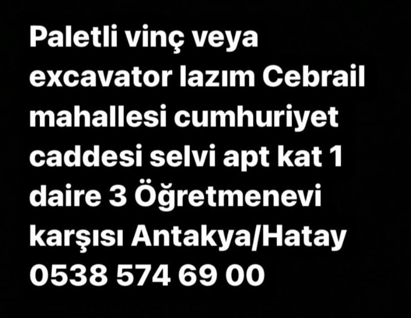 Paletli vinç veya...