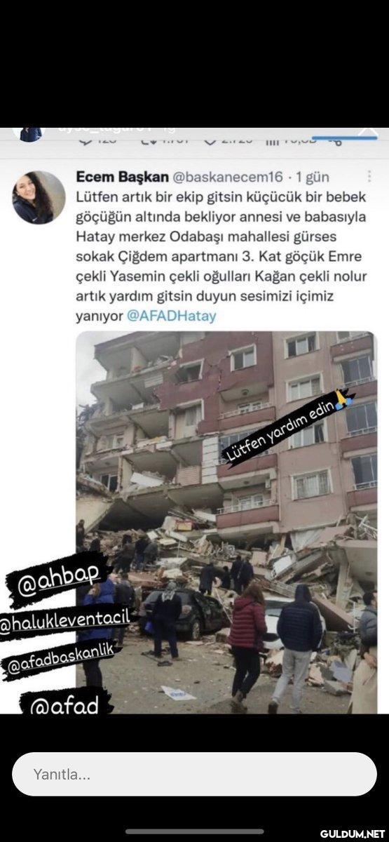 HATAY ENKAZ YARDIM...