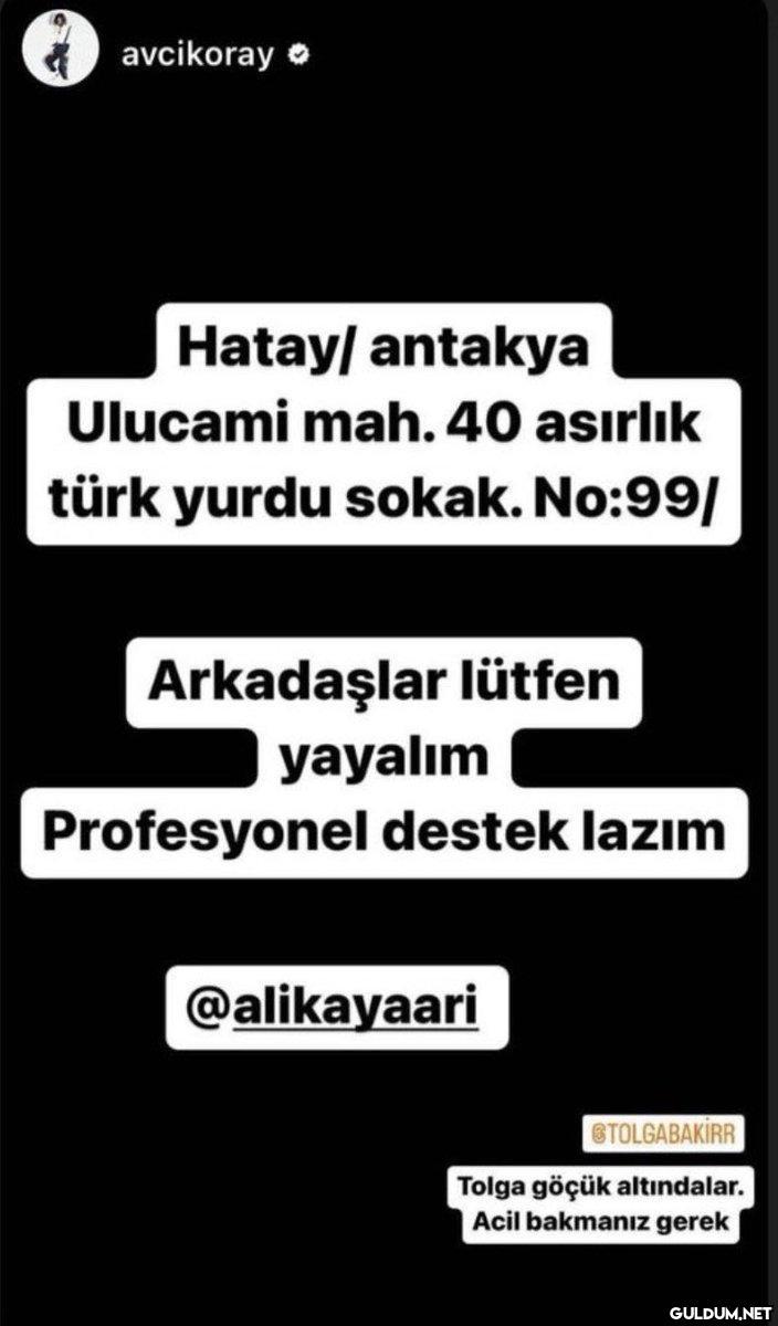 HATAY ANTAKYA ACİL...