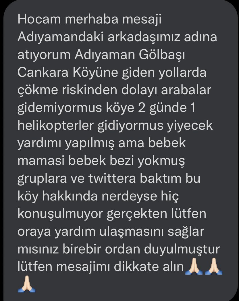 Hocam merhaba mesaji...
