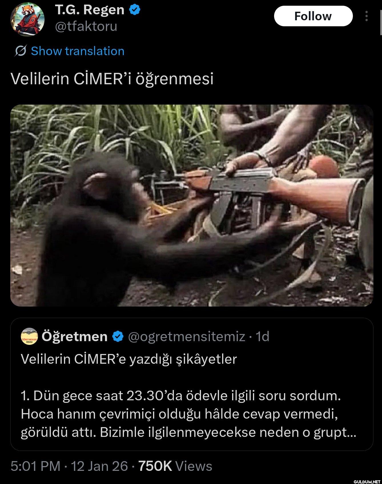 Show translation Velilerin...