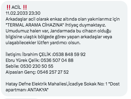 !! ACİL !! 11.02.2033...