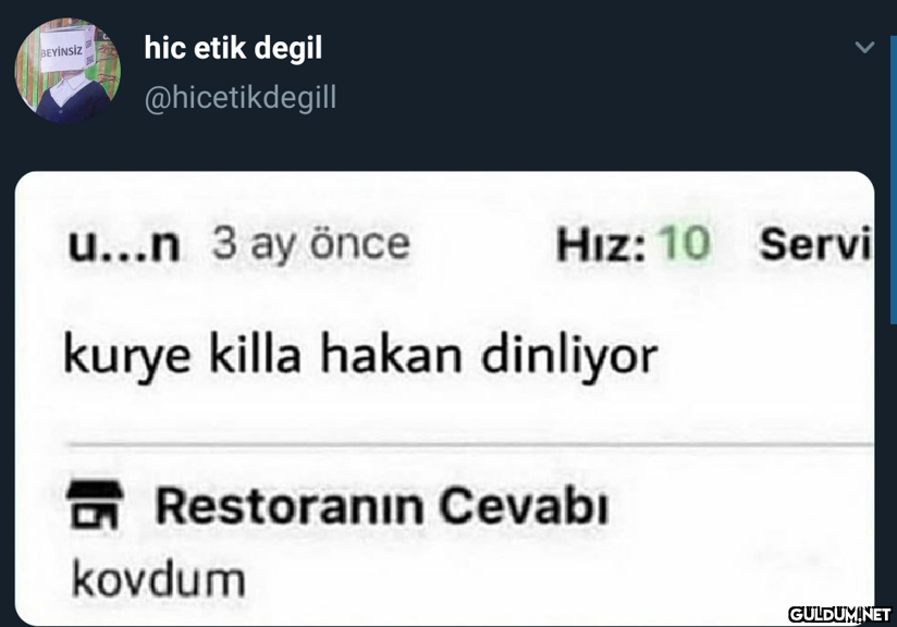 BEYİNSİZ hic etik degil...