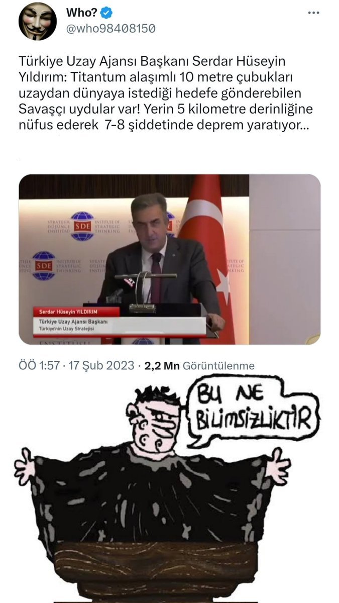 Bu ne bilimsizliktir.....