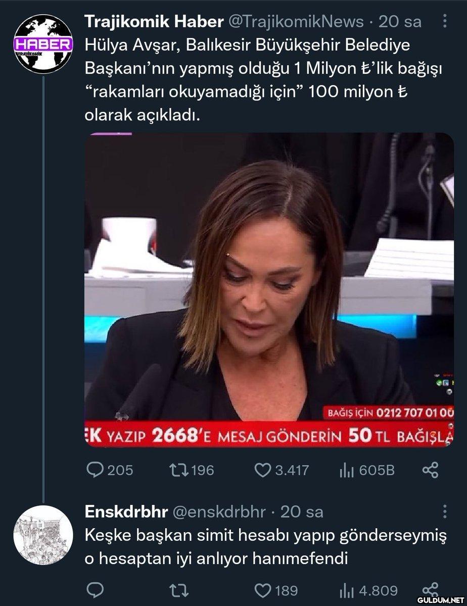 Trajikomik Haber...