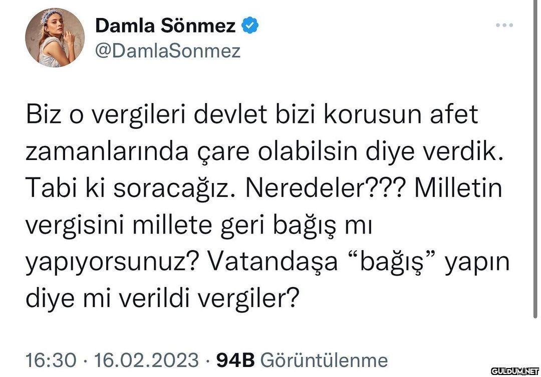 Damla Sönmez @DamlaSonmez...