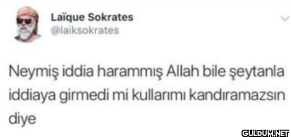 Neymiş iddia harammış...