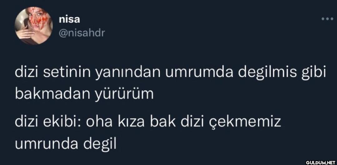 dizi setinin yanından...