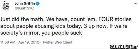 Just did the math. We...