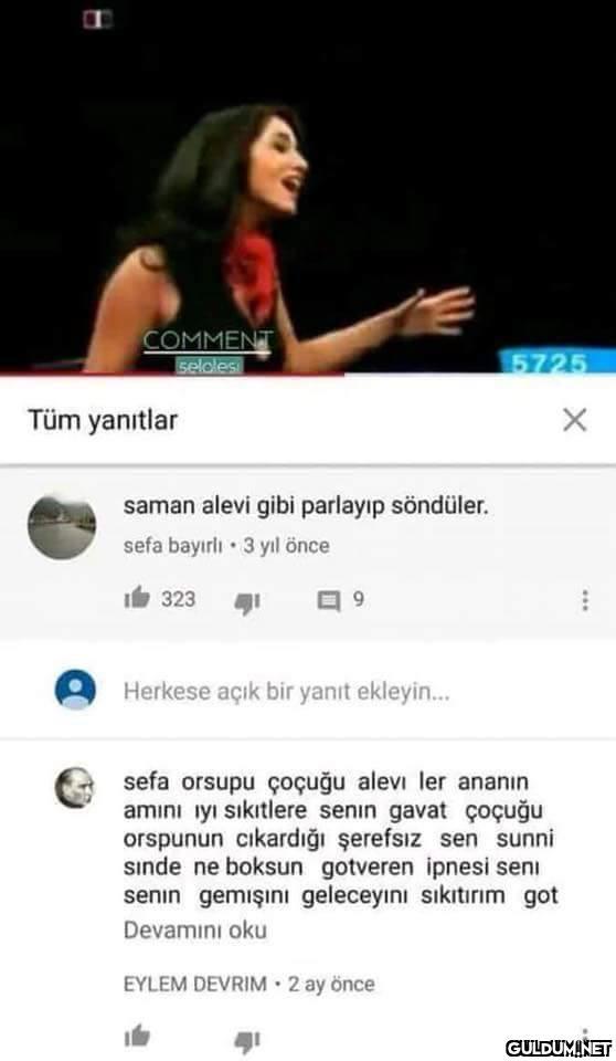COMMENT selolesi Tüm...