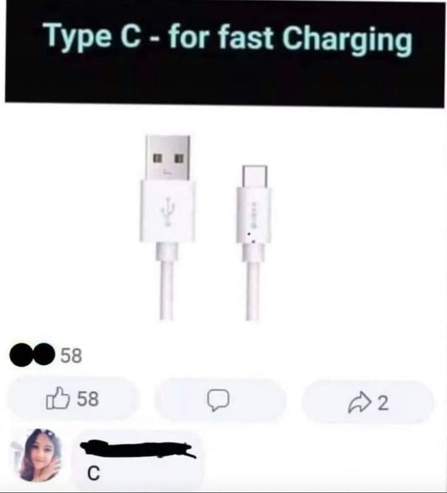 Type C - for fast Charging...