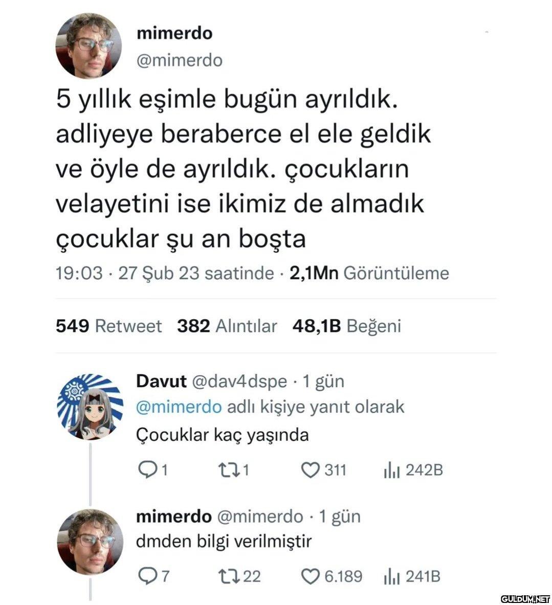 5 yıllık eşimle bugün...