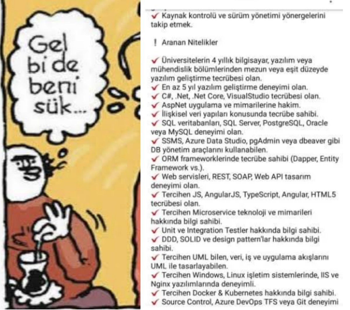 İş pozisyonu: Junior...