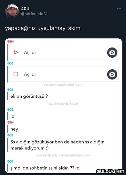 yapacağınız uygulamayı...