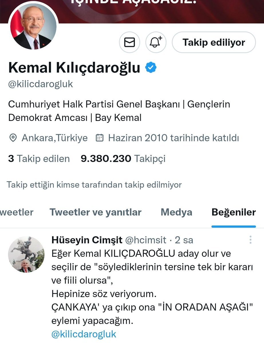 Kemal Kılıçdaroğlu'nun...