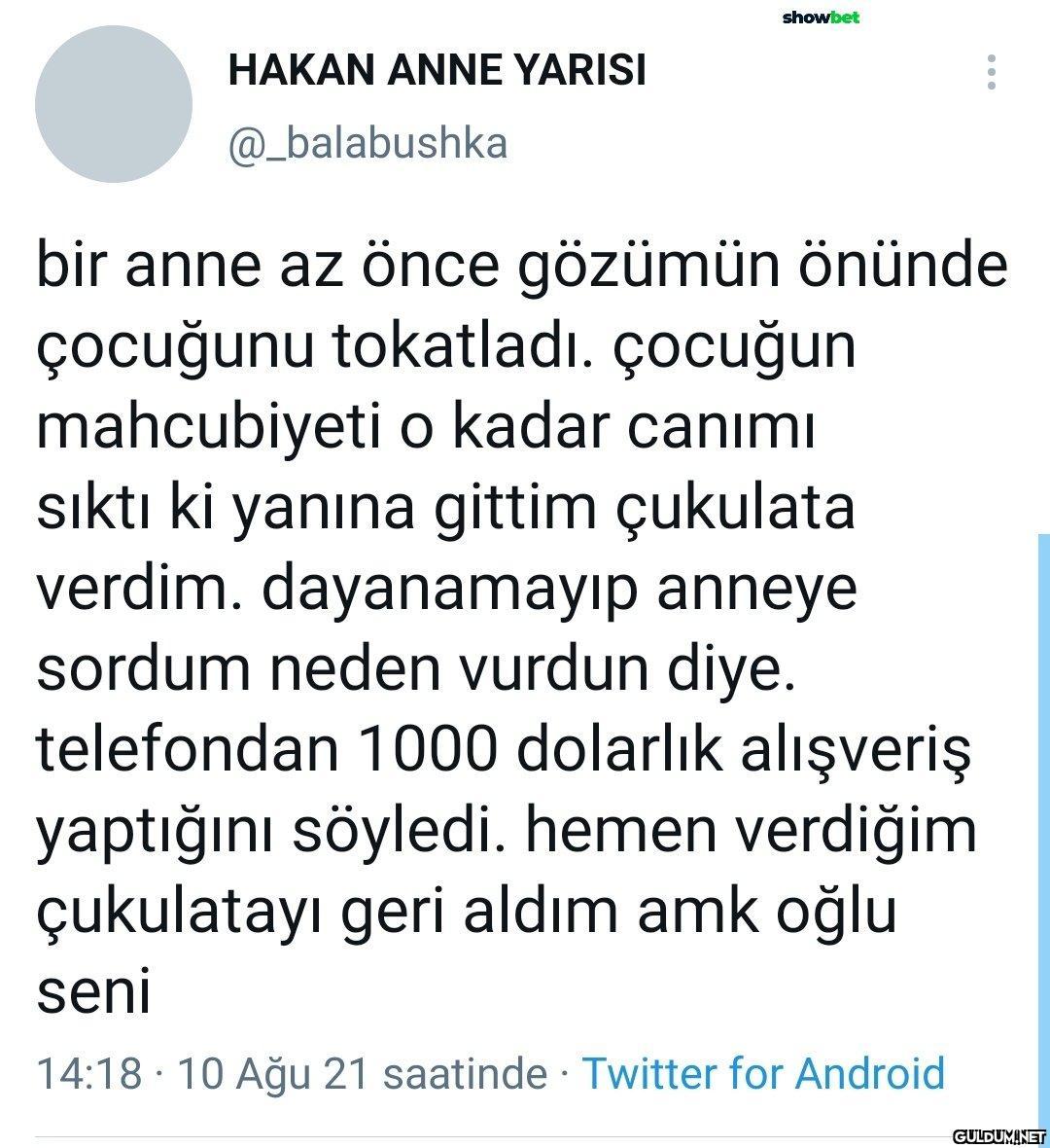 HAKAN ANNE YARISI...