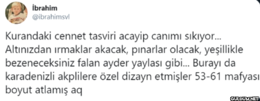 Kurandaki cennet tasviri...