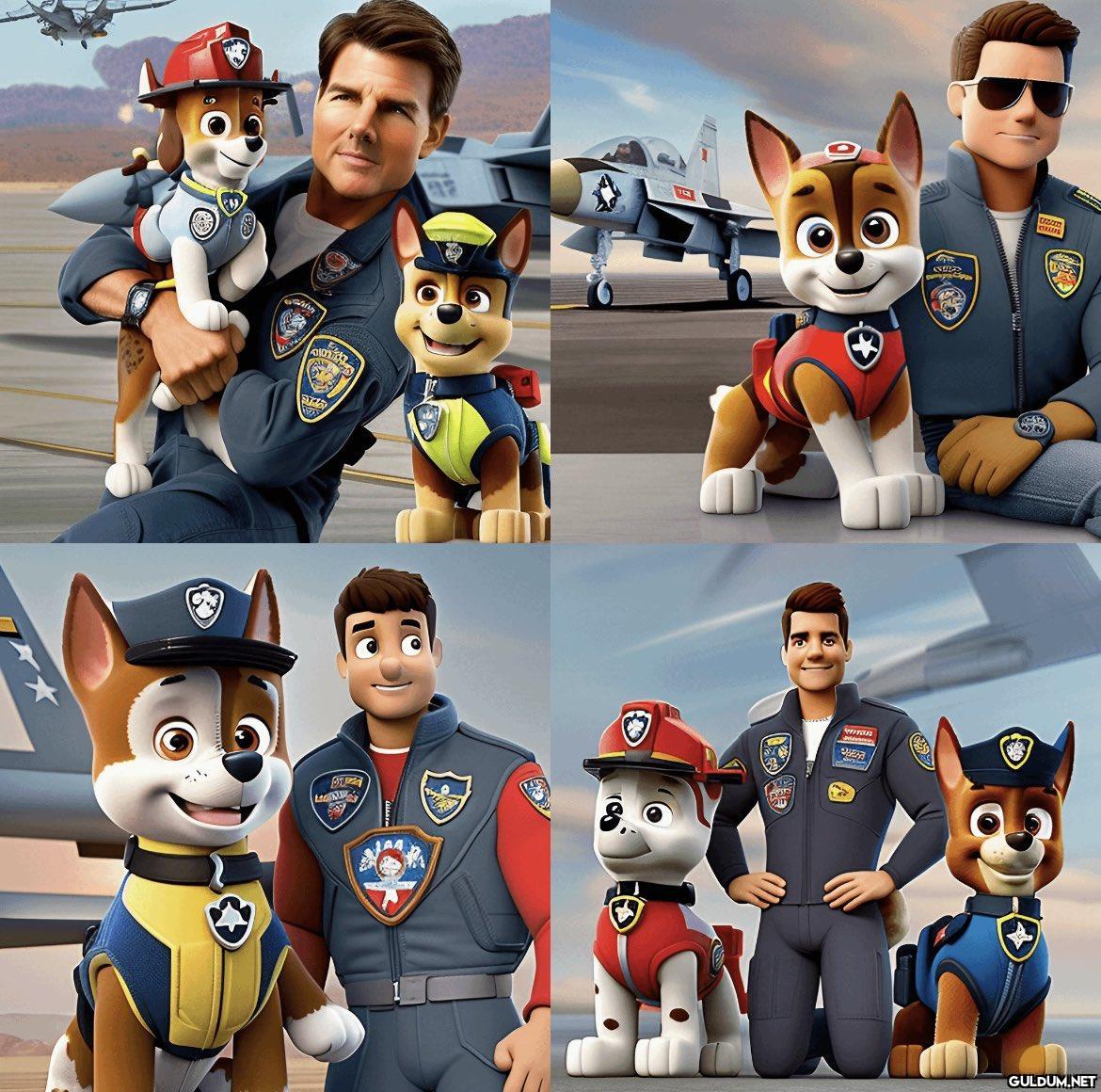"Paw Patrol in Top Gun...