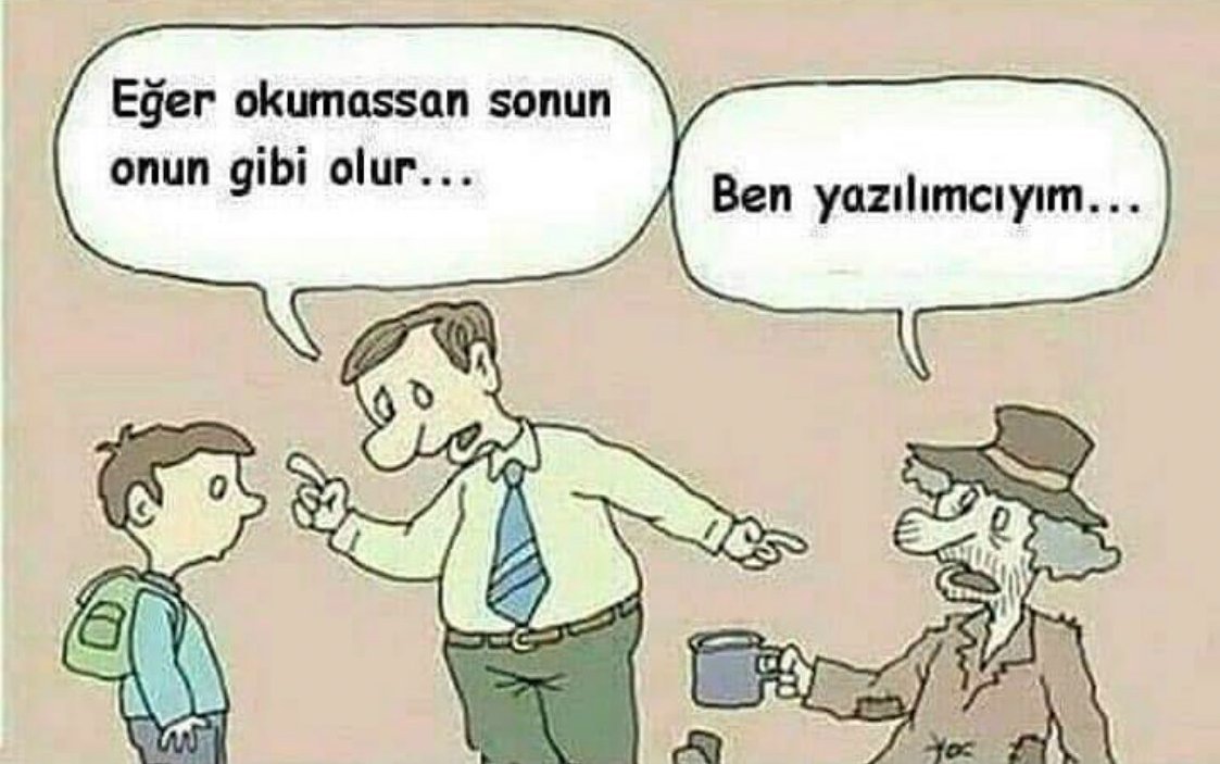 Eğer okumassan sonun onun...