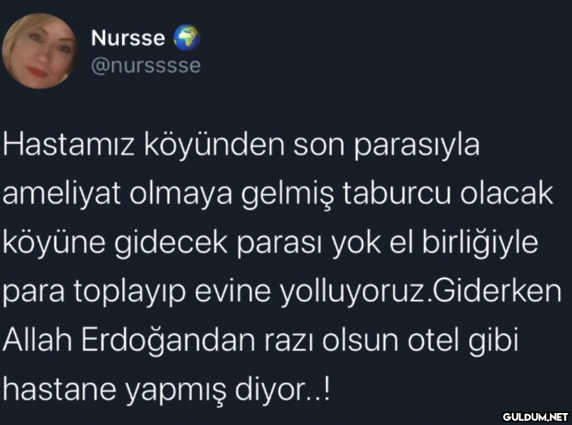 Nursse @nursssse Hastamız...