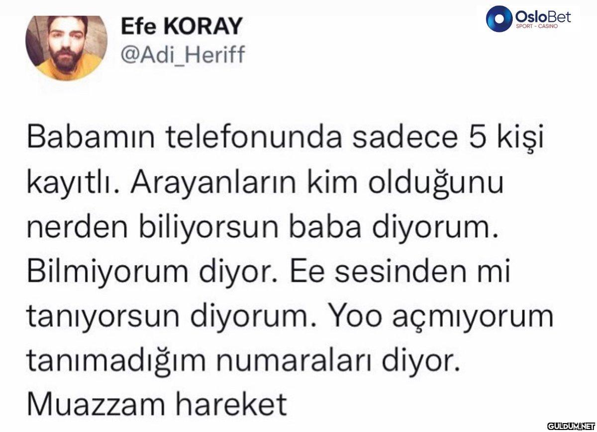 Efe KORAY @Adi_Heriff...