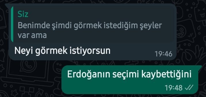 Siz Benimde şimdi görmek...