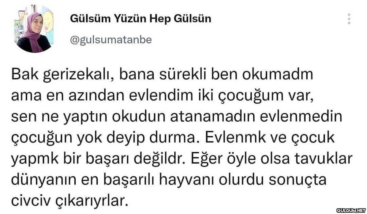 Gülsüm Yüzün Hep Gülsün...