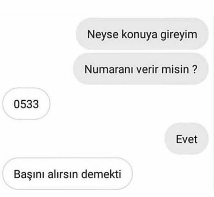 0533 Neyse konuya gireyim...