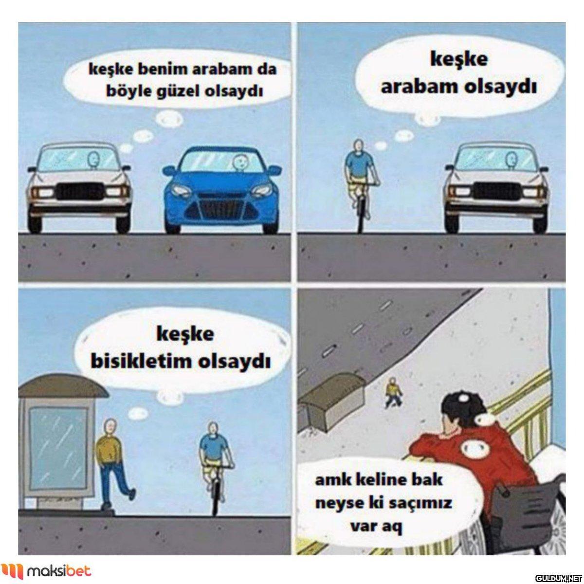 keşke benim arabam da...