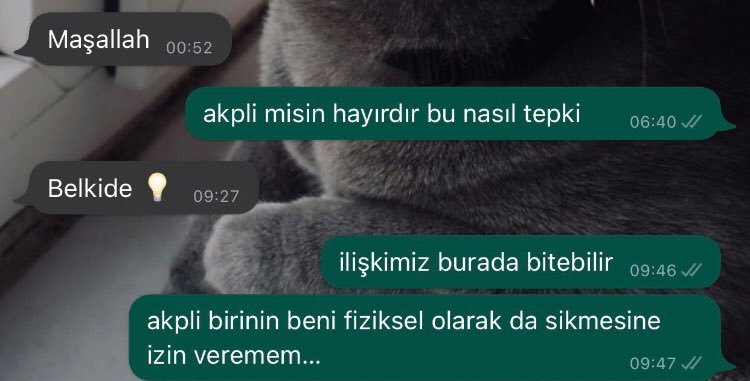 Maşallah 00:52 Belkide...
