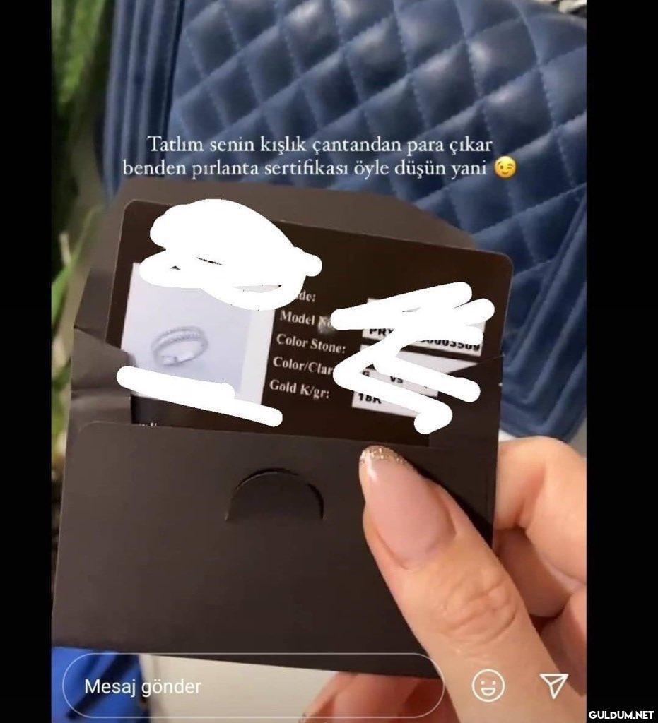 Tatlım senin kışlık...