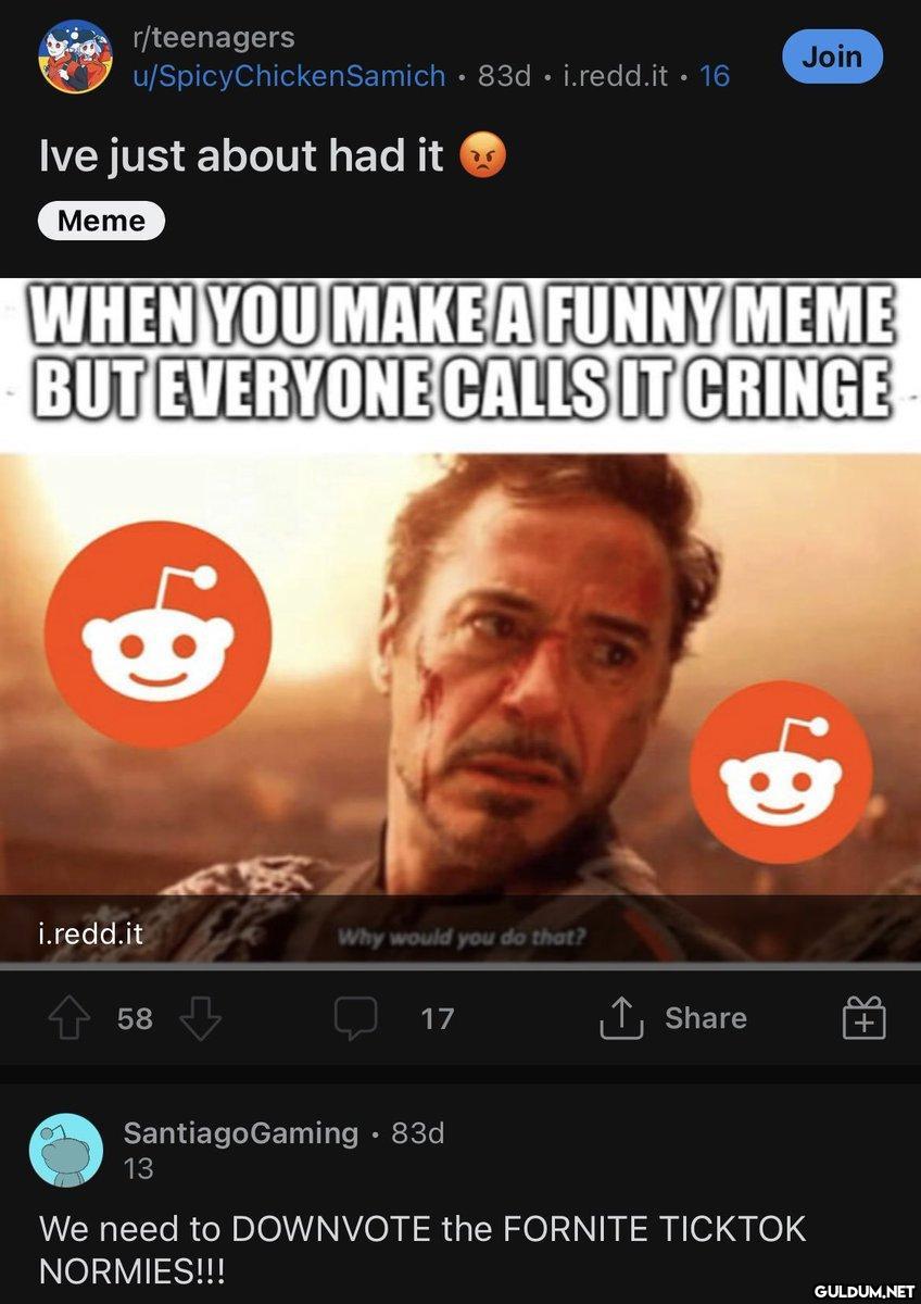 r/teenagers u/Spicy...