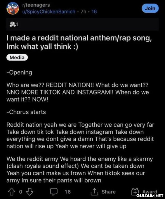 r/teenagers u/Spicy...