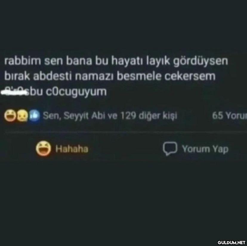 rabbim sen bana bu hayatı...