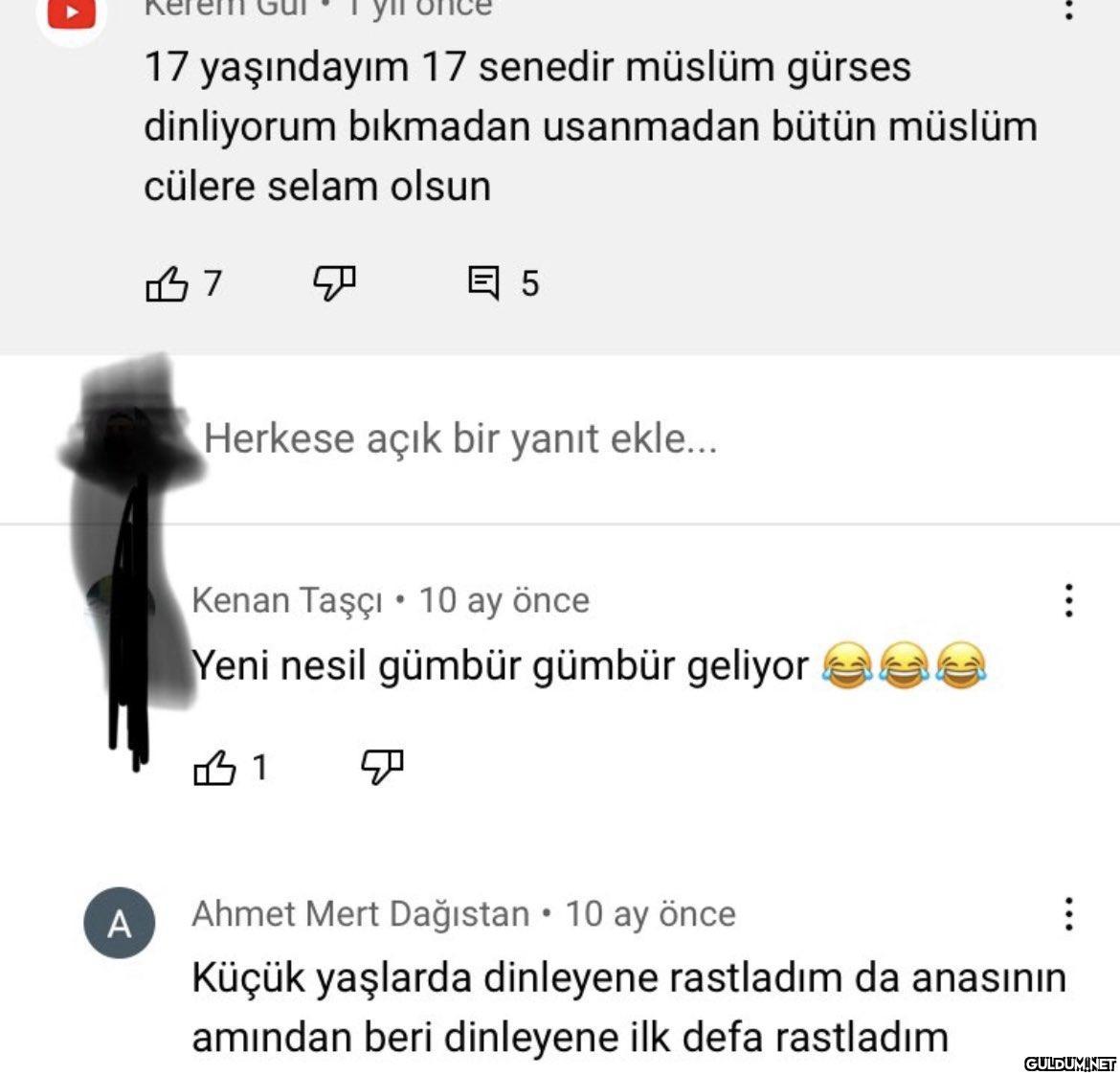 A 17 yaşındayım 17 senedir...