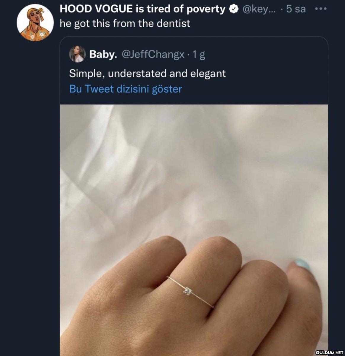 HOOD VOGUE is tired of...