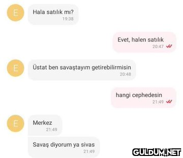 E E E Hala satılık mı?...