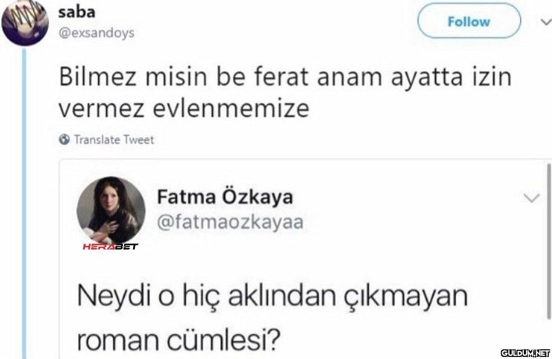 saba @exsandoys Bilmez...