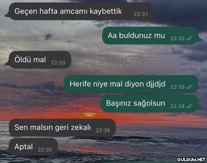 Geçen hafta amcamı...