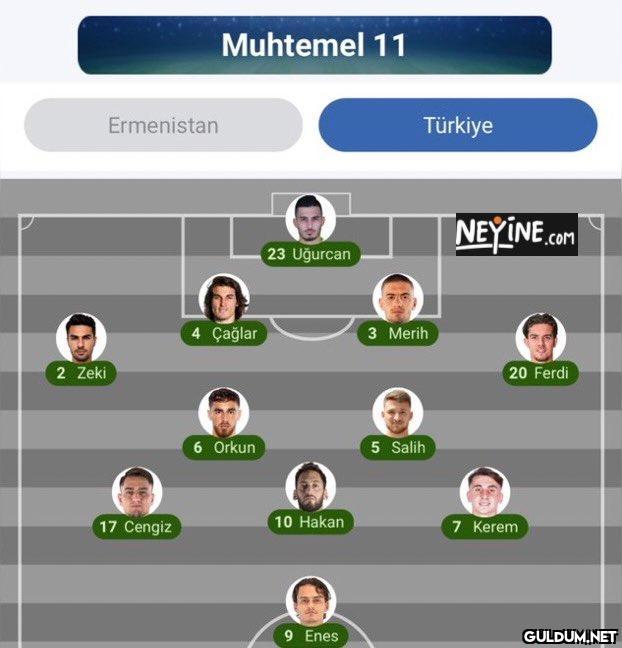 Milli takımın aktif...