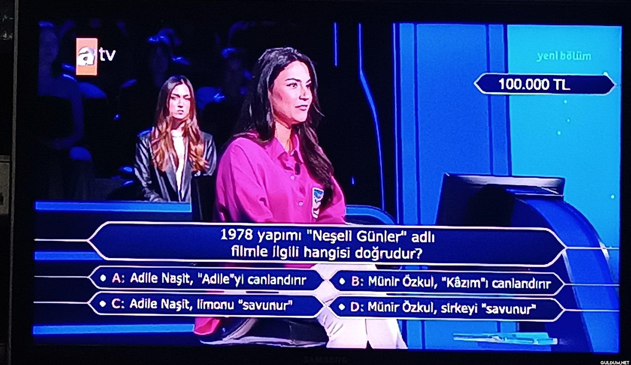 Film boyunca rahmetli...