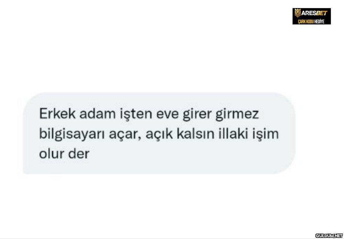 Erkek adam işten eve girer...