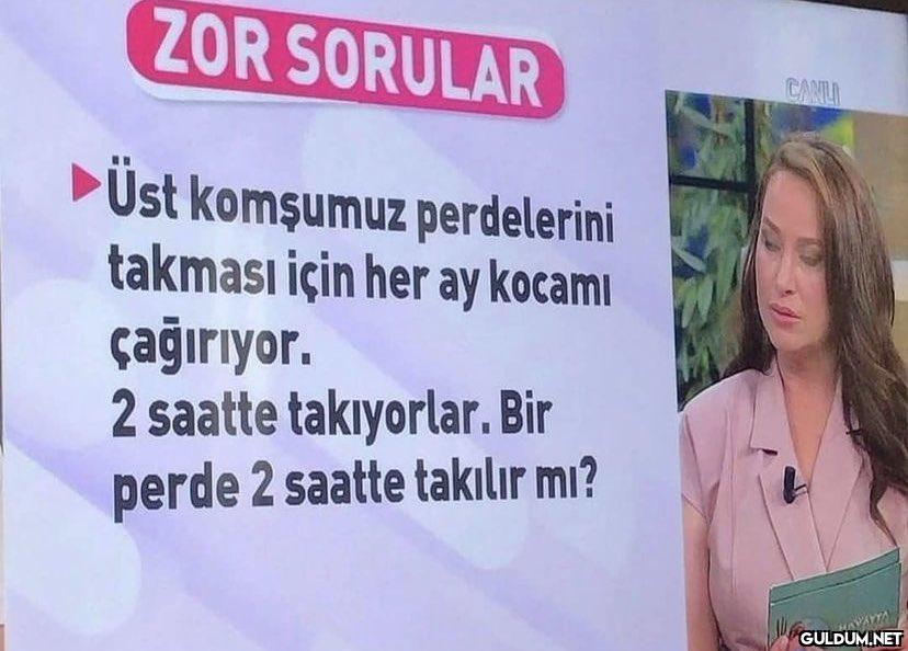 ZOR SORULAR ►Üst komşumuz...