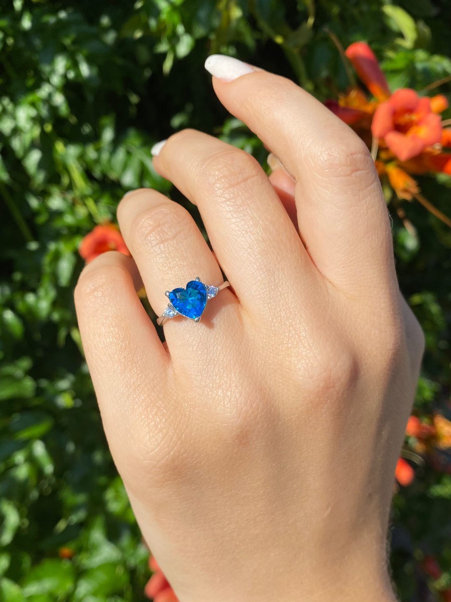 Paraiba Heart Yüzük 💙💙 ...