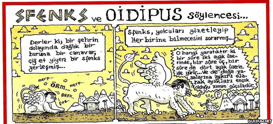 Sfenks ve Oidipus...