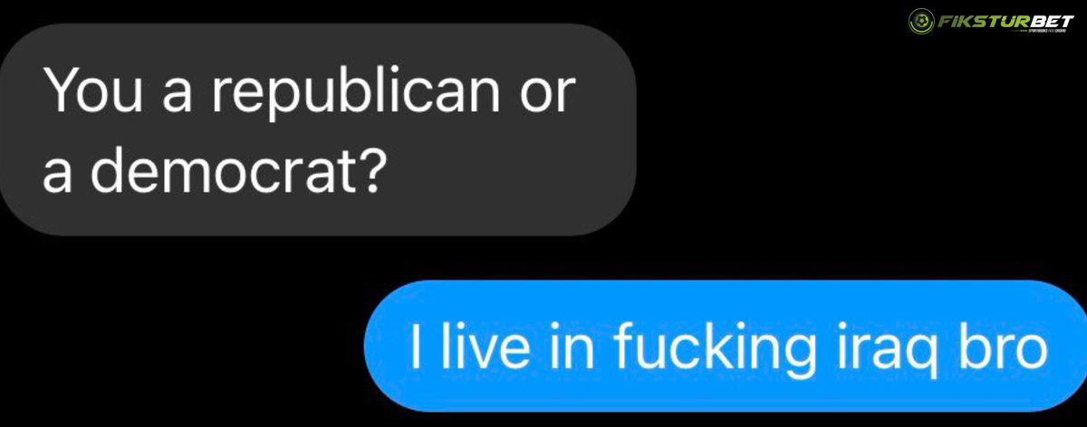You a republican or a...