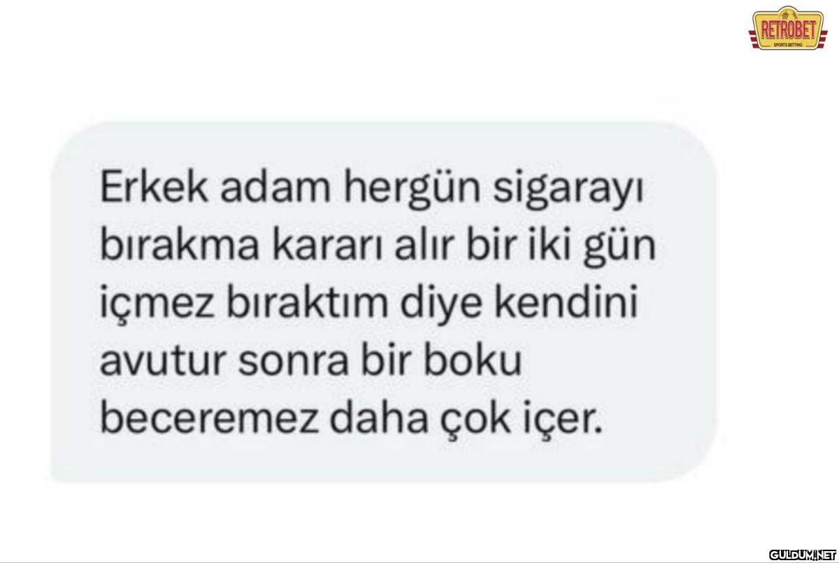 Erkek adam hergün sigarayı...