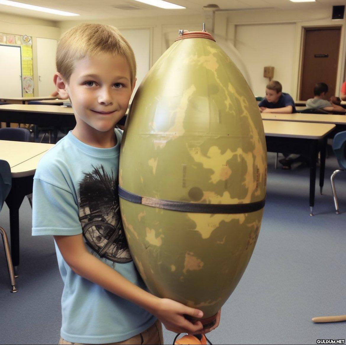 Kid brings nuclear warhead...